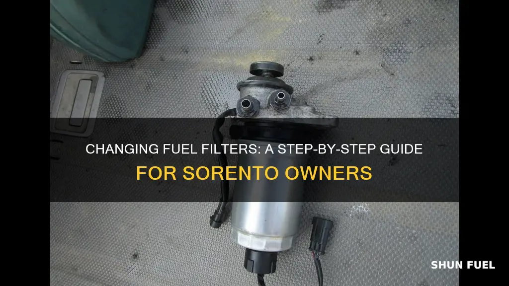 how to change fuel filter on sorento