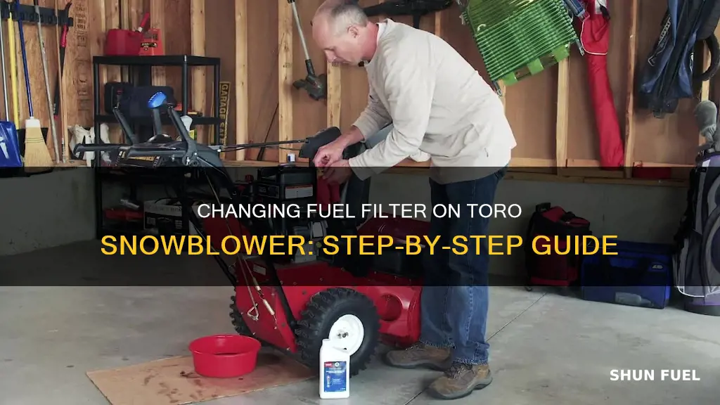 how to change fuel filter on toro snowblower