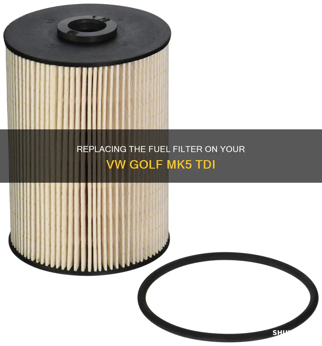 how to change fuel filter on vw golf mk5 tdi