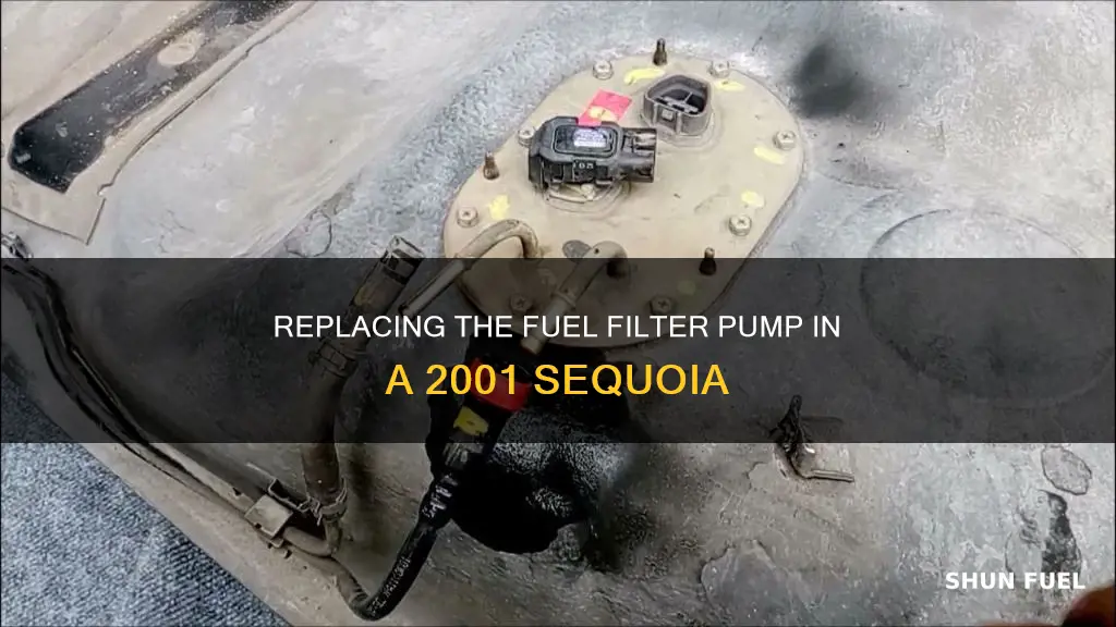 how to change fuel filter pump on 2001 sequioa