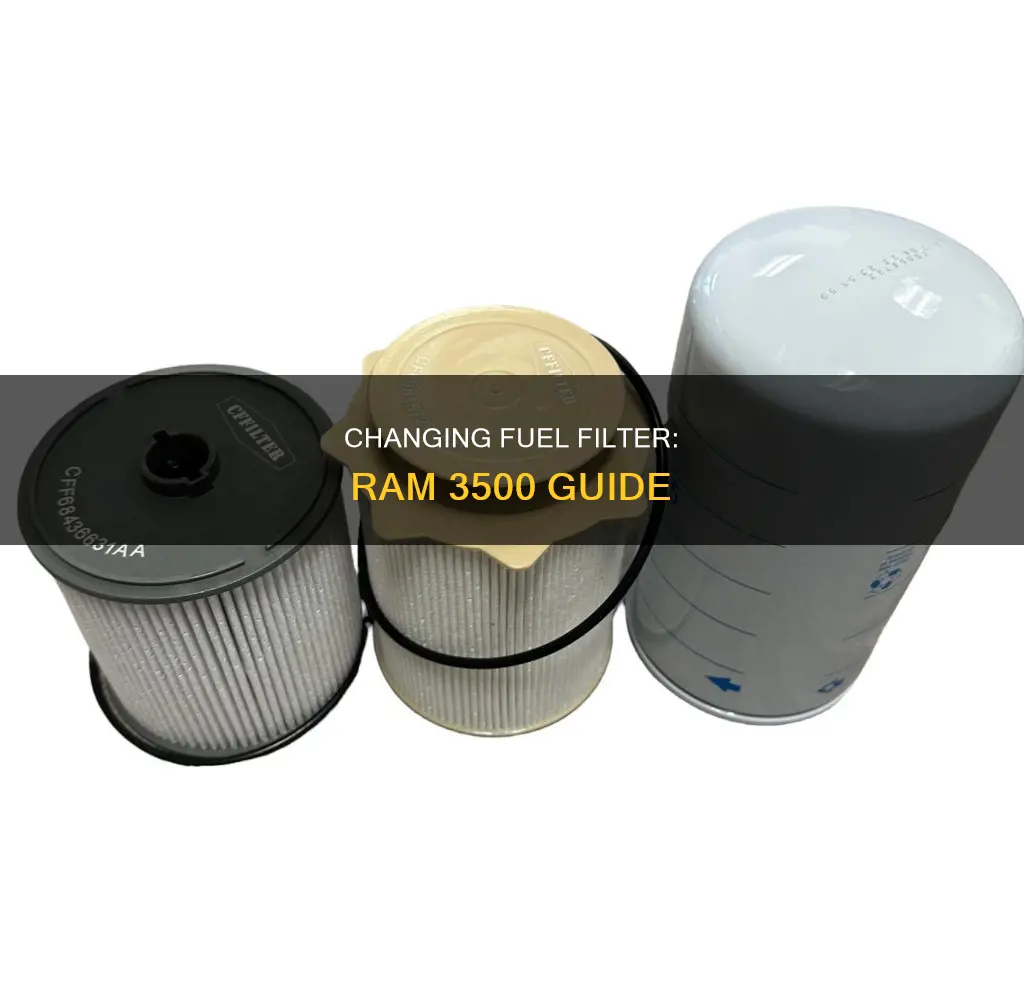 how to change fuel filter ram 3500