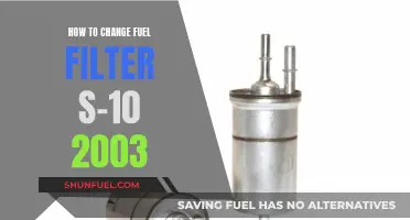 Changing Fuel Filters: 2003 S-10 Truck Guide