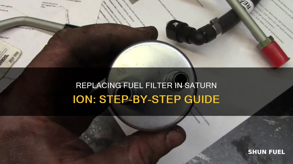 how to change fuel filter saturn ion