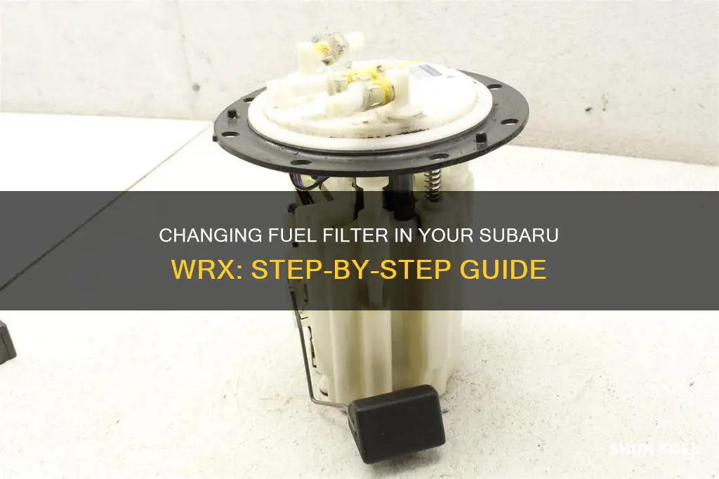 how to change fuel filter subaru wrx