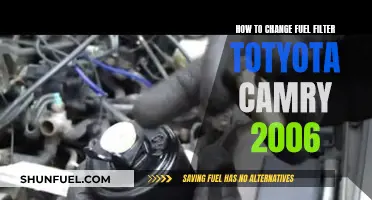 Changing Fuel Filter: 2006 Toyota Camry Guide