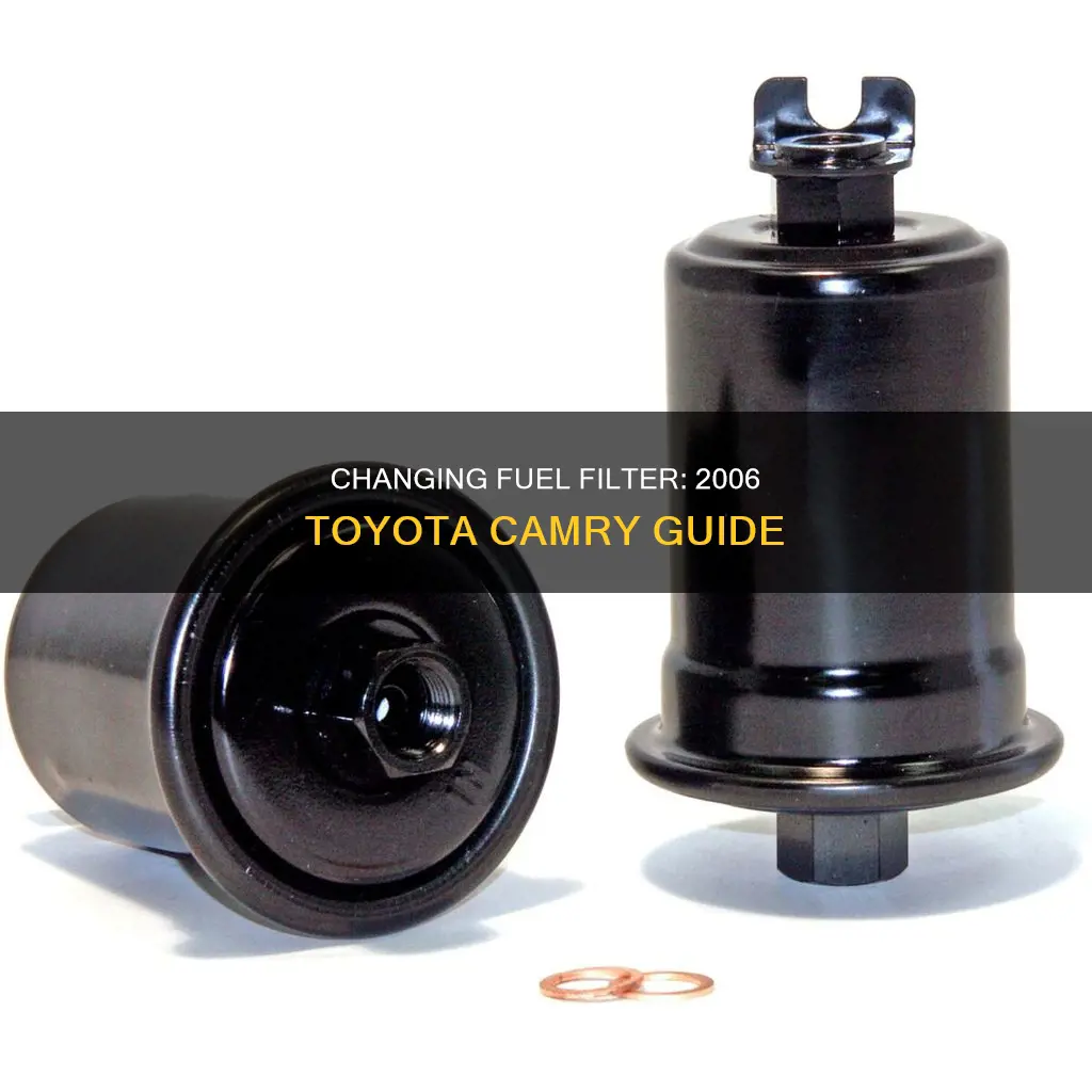 how to change fuel filter totyota camry 2006