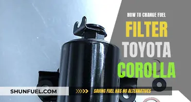 Changing Fuel Filters: Toyota Corolla Guide