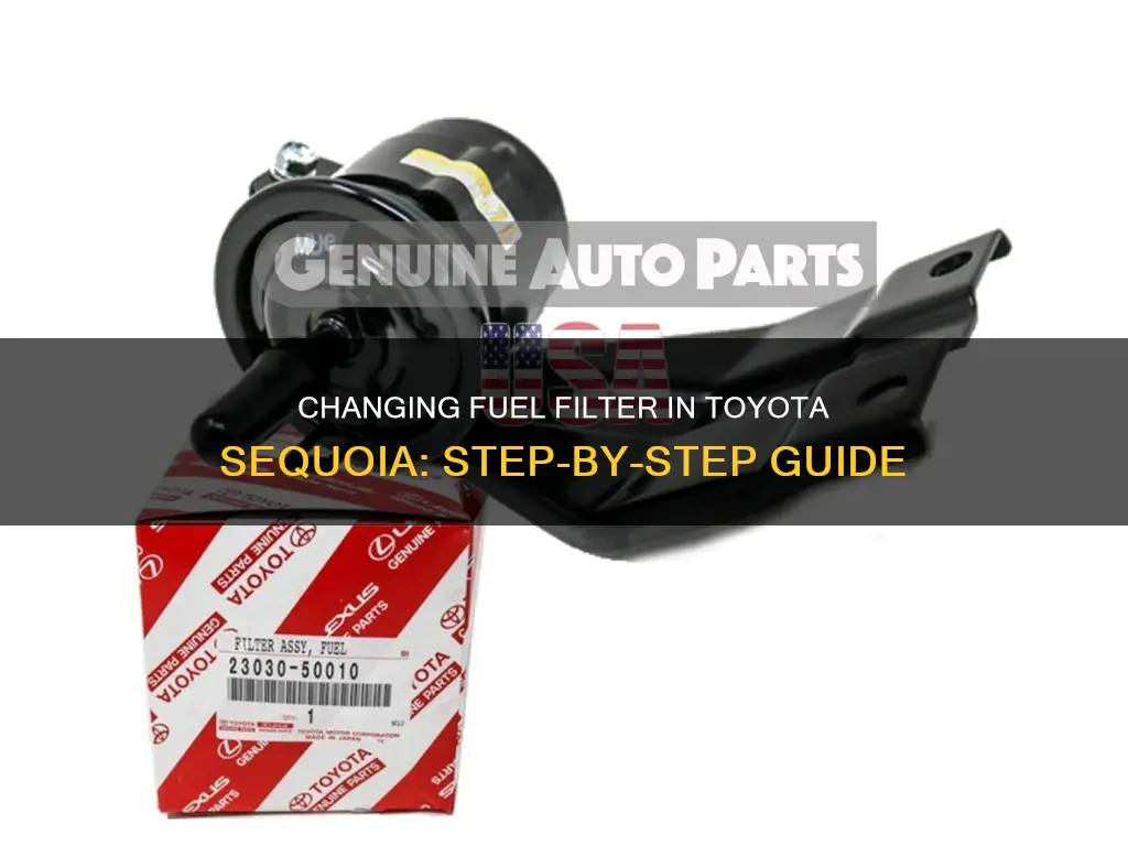 how to change fuel filter toyota sequoia