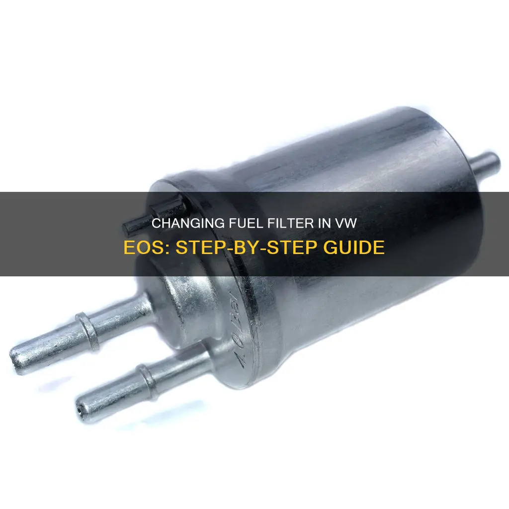 how to change fuel filter vw eos