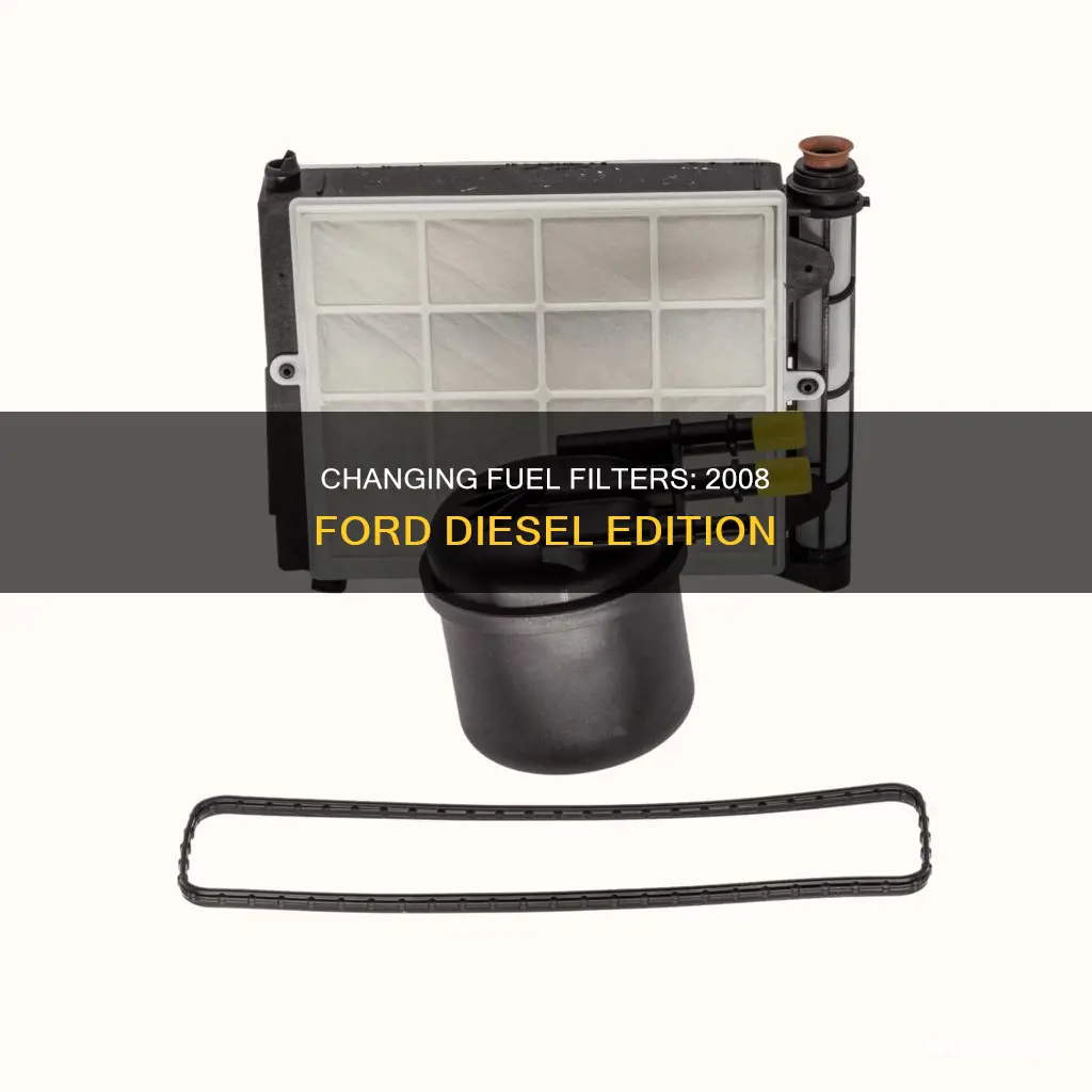 how to change fuel filters on 2008 ford diesel