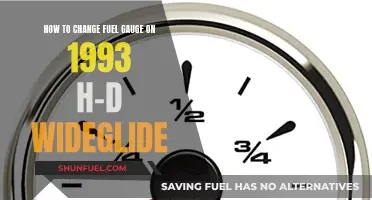 Replacing the Fuel Gauge on a 1993 H-D Wideglide