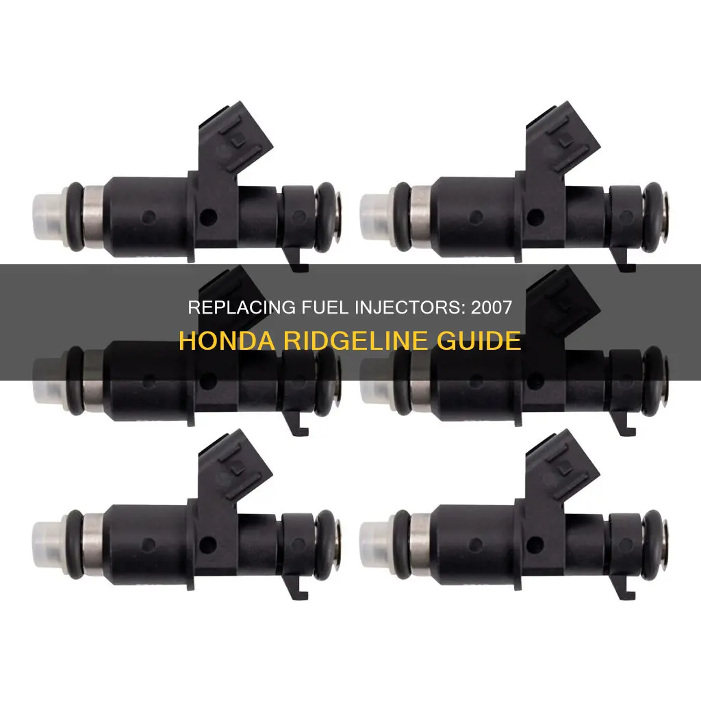 how to change fuel injector on 2007 honda ridgeline