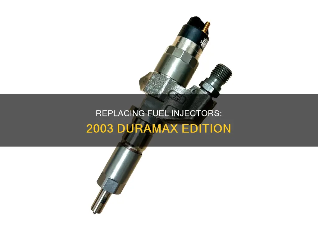 how to change fuel injectors on 2003 duramax