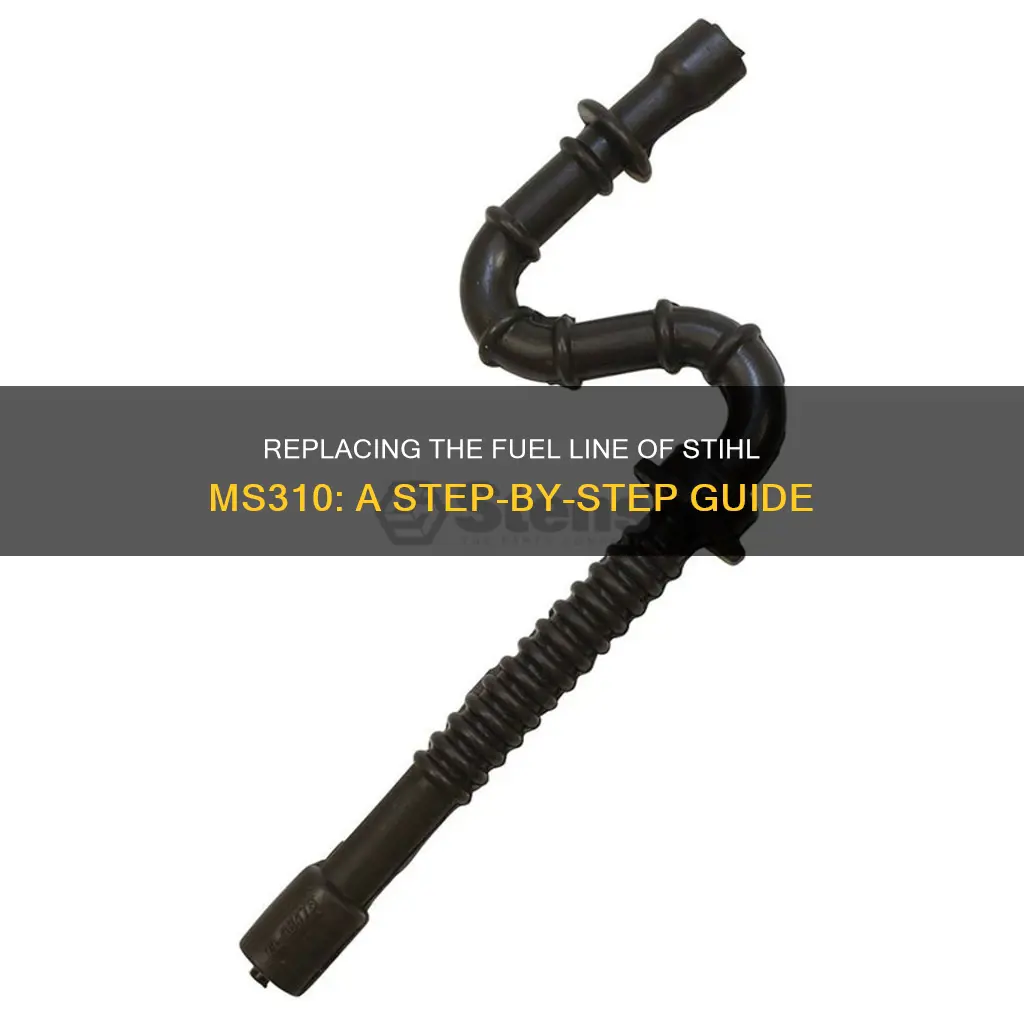 how to change fuel line of a stihl ms310