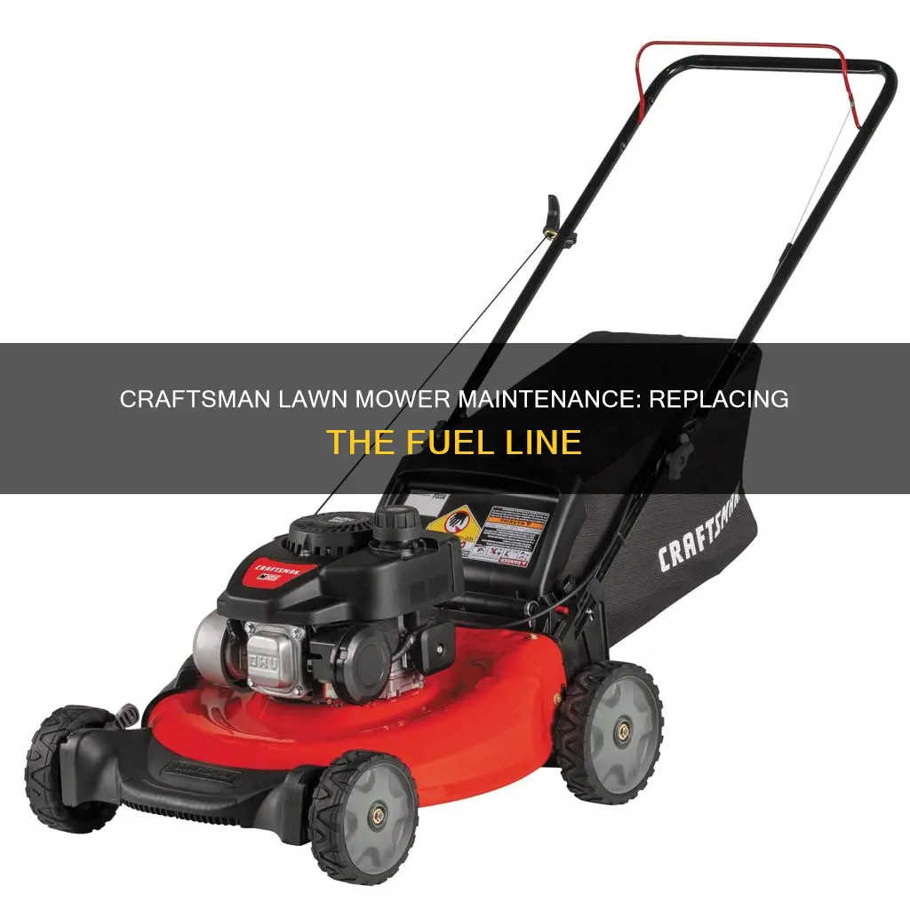 how to change fuel line on craftsman lawn mower