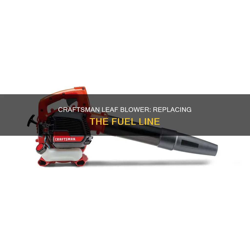 how to change fuel line on craftsman leaf blower