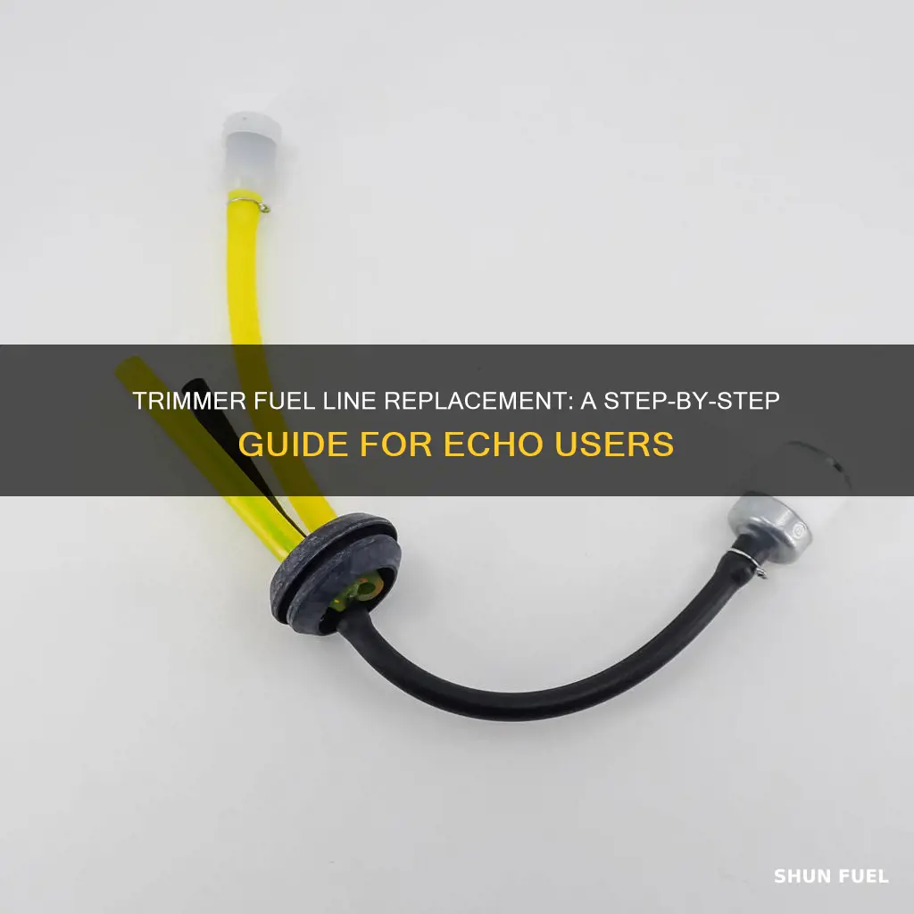how to change fuel line on echo trimmer