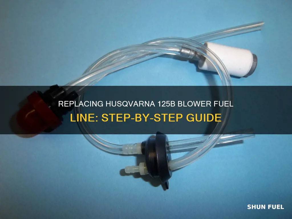 how to change fuel line on husqvarna 125b blower