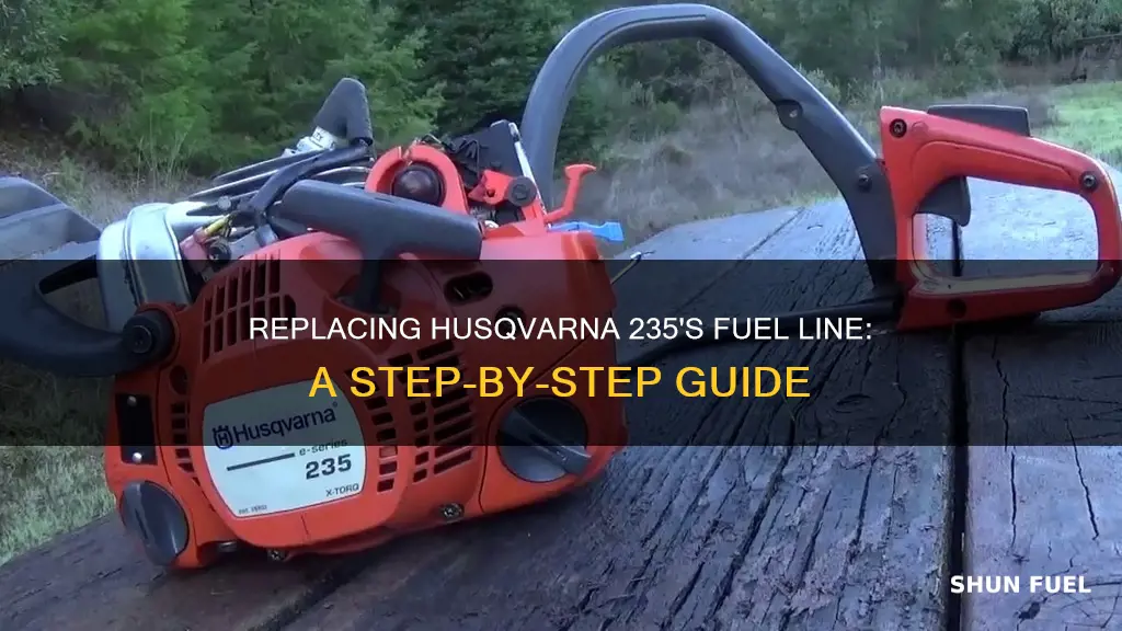 how to change fuel line on husqvarna 235 chainsaw