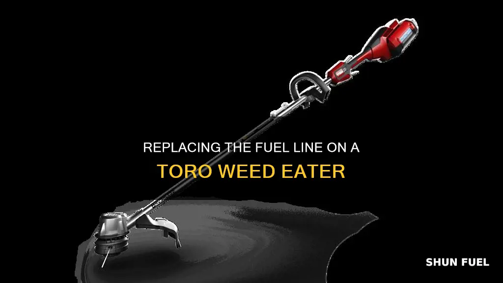 how to change fuel line on toro weed eater