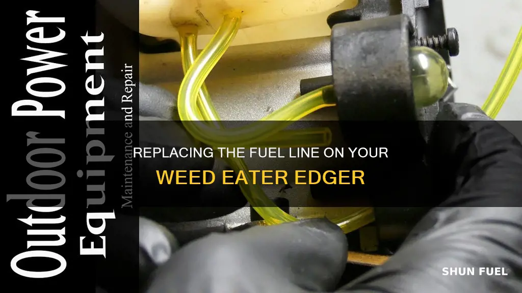 how to change fuel line on weed eater edger