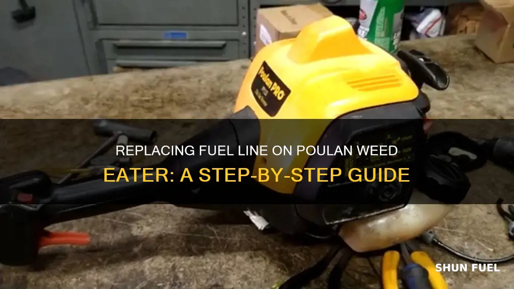 how to change fuel line poulan 133 weed eater