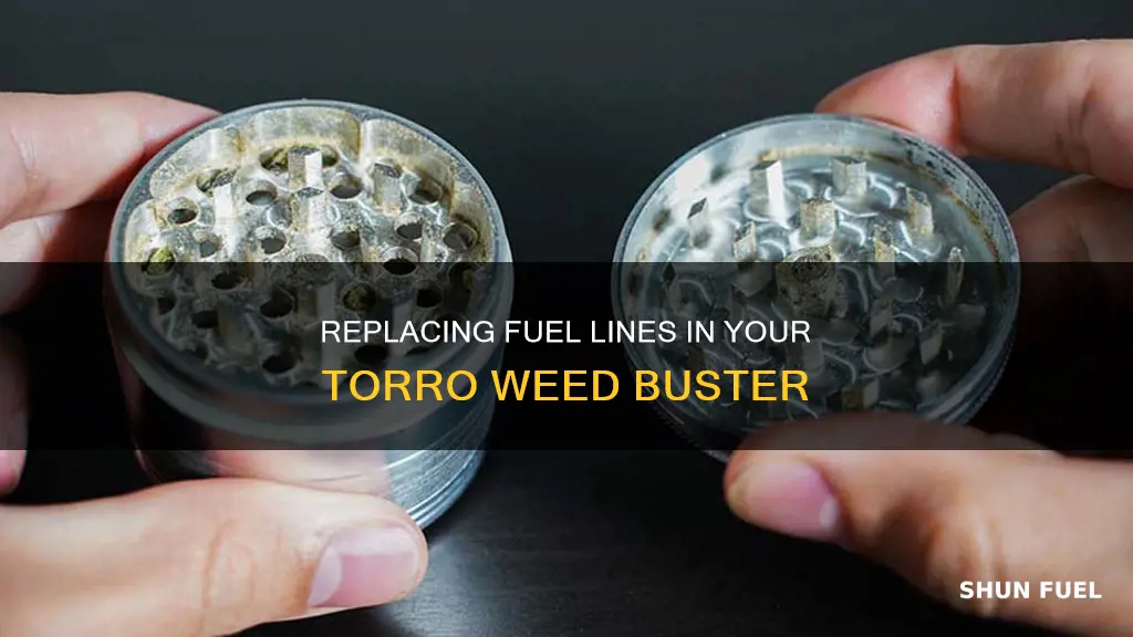 how to change fuel lines in torro weed buster