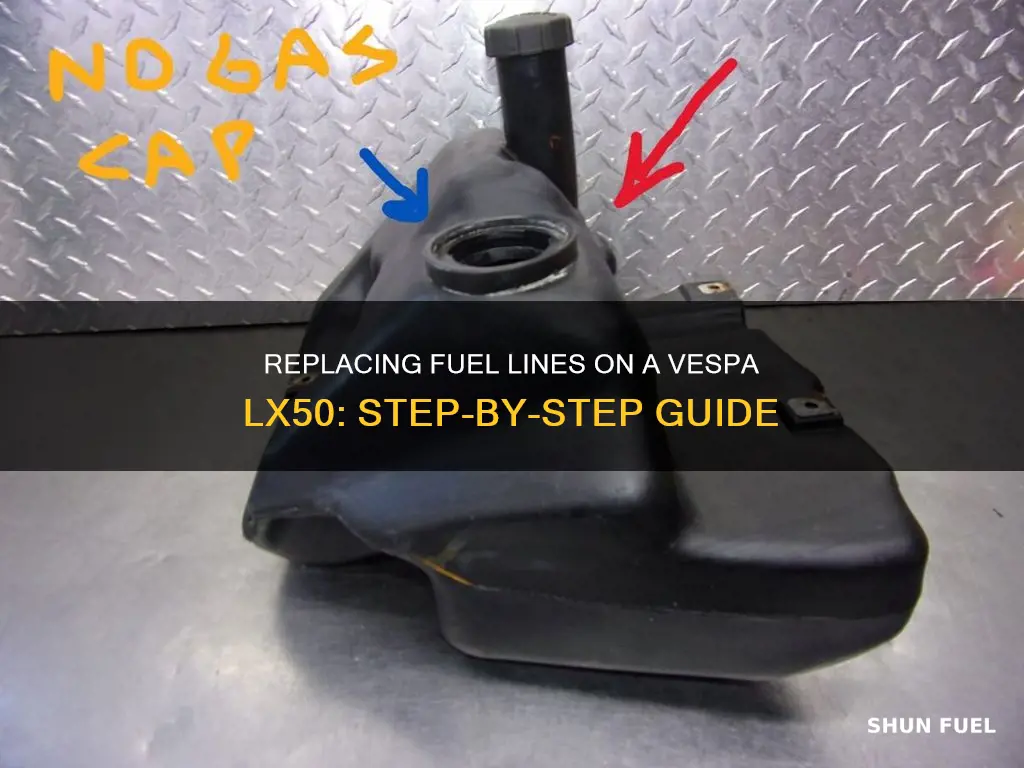 how to change fuel lines on a 2007 vespa lx50