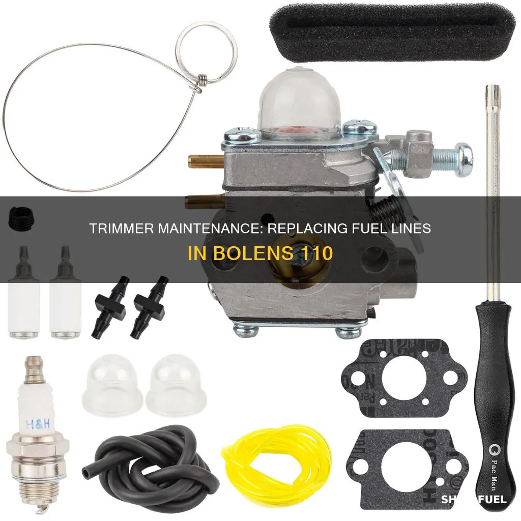 how to change fuel lines on bolens 110 trimmer