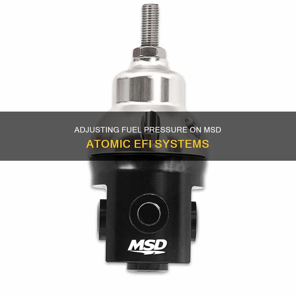 how to change fuel pressure on msd atomic efi