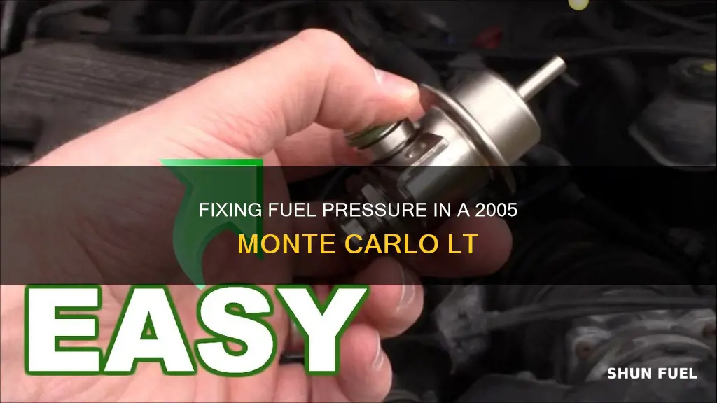 how to change fuel pressure regulator 05 monty carlo lt