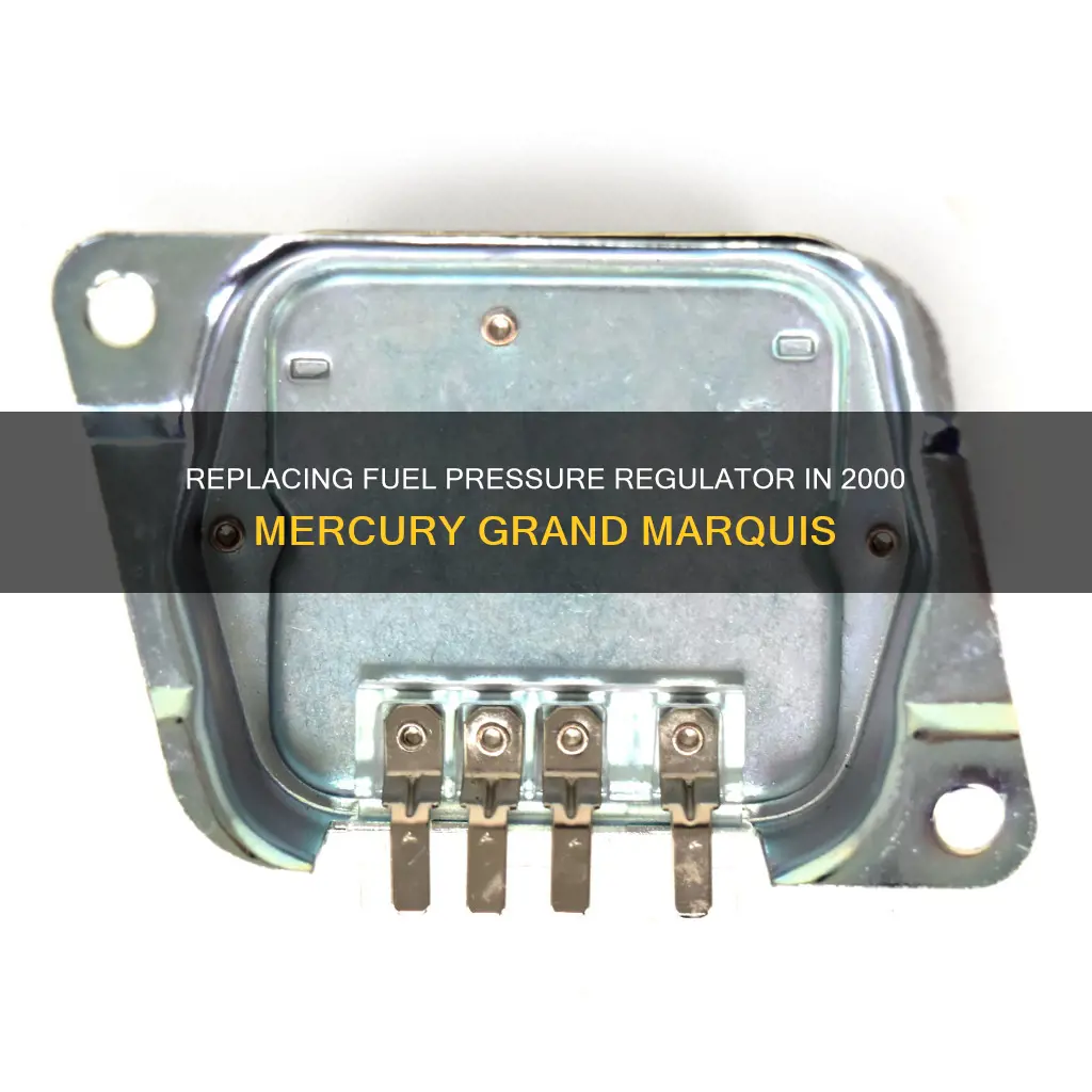 how to change fuel pressure regulator 2000 mercury grand marquis