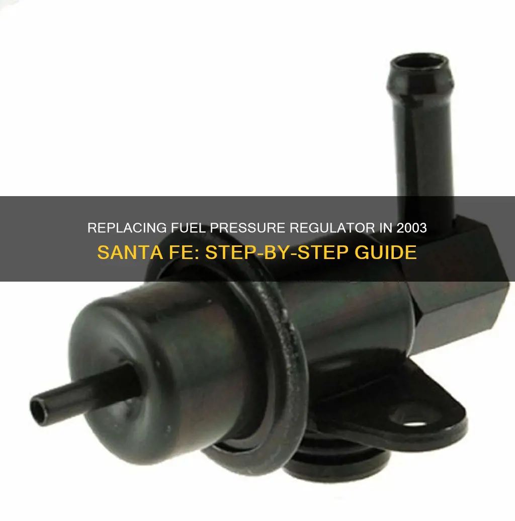 how to change fuel pressure regulator 2003 santa fe