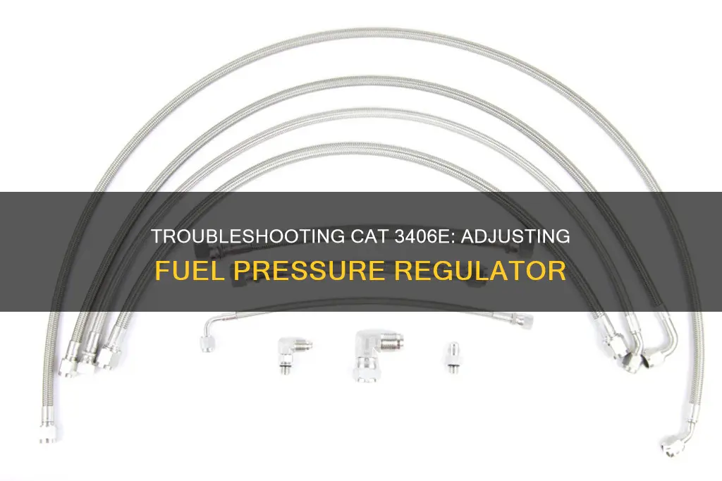 how to change fuel pressure regulator cat 3406e