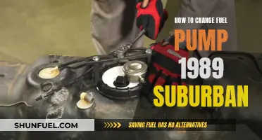 Replacing the Fuel Pump in a 1989 Suburban: Step-by-Step Guide