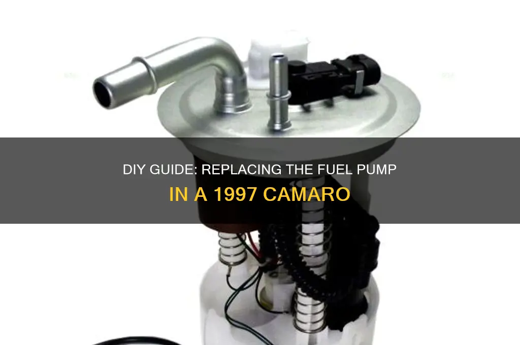 how to change fuel pump 1997 camaro
