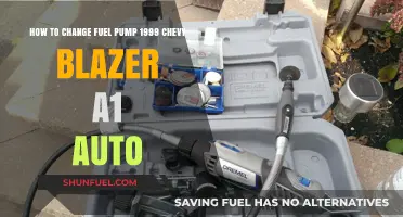 DIY Guide: Replacing Fuel Pump in 1999 Chevy Blazer A1 Auto
