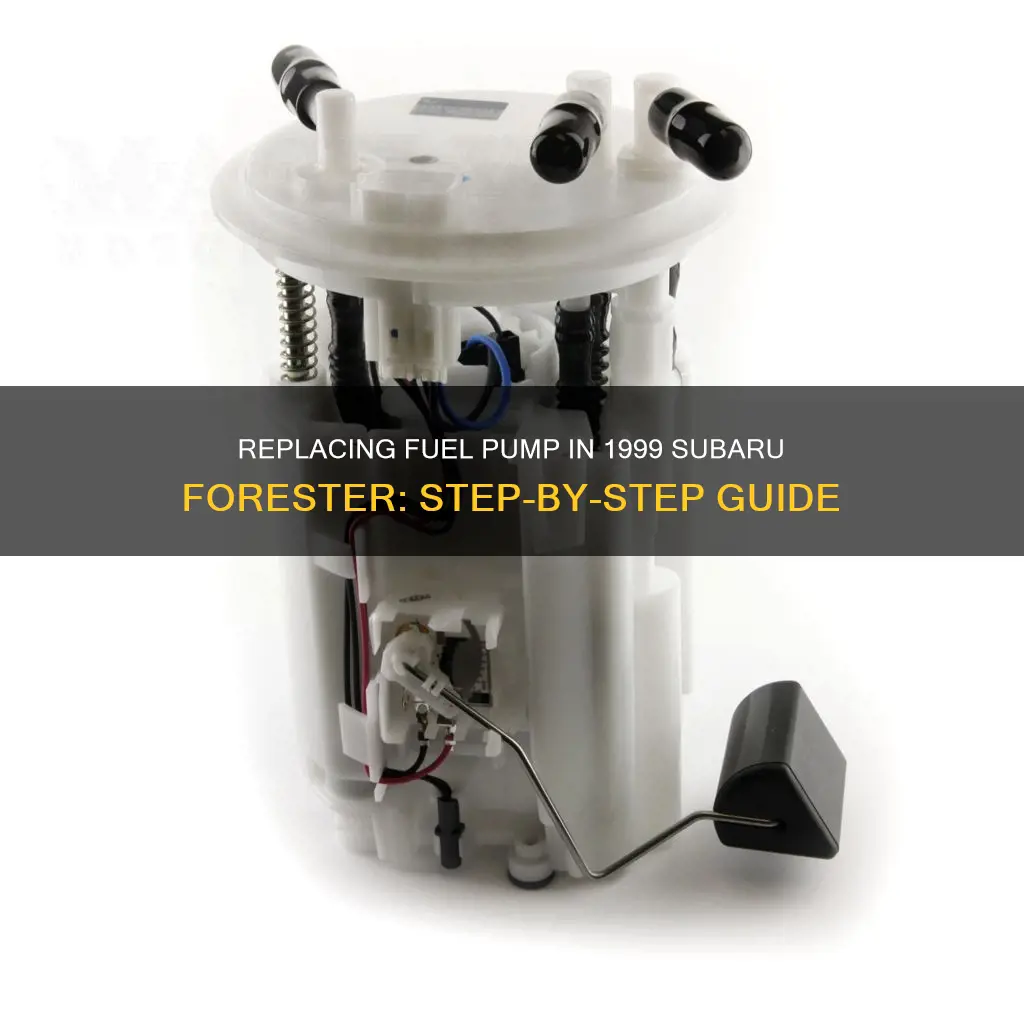 how to change fuel pump 1999 subaru forester