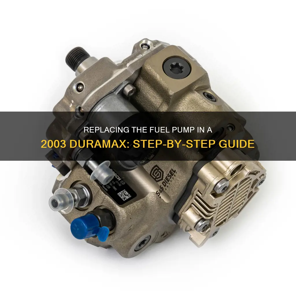 how to change fuel pump 2003 duramax