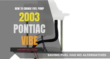 Replacing Fuel Pump in 2003 Pontiac Vibe: Step-by-Step Guide