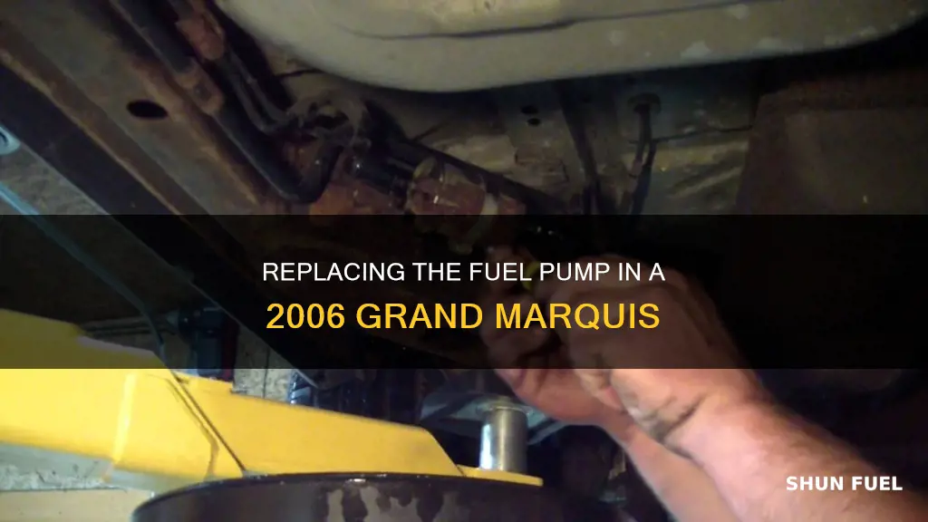 how to change fuel pump 2006 grand marquis