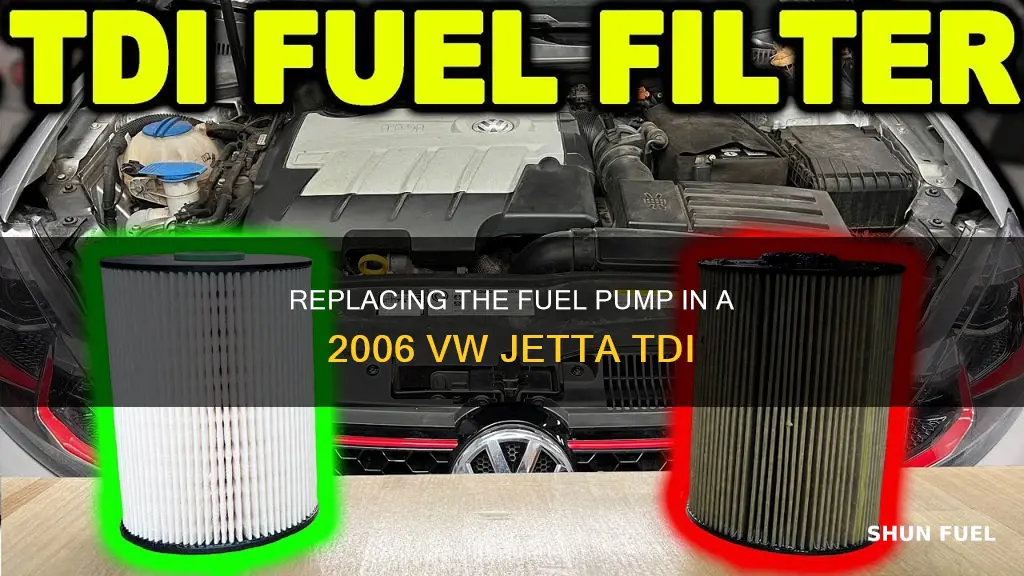 how to change fuel pump 2006 vw jetta tdi