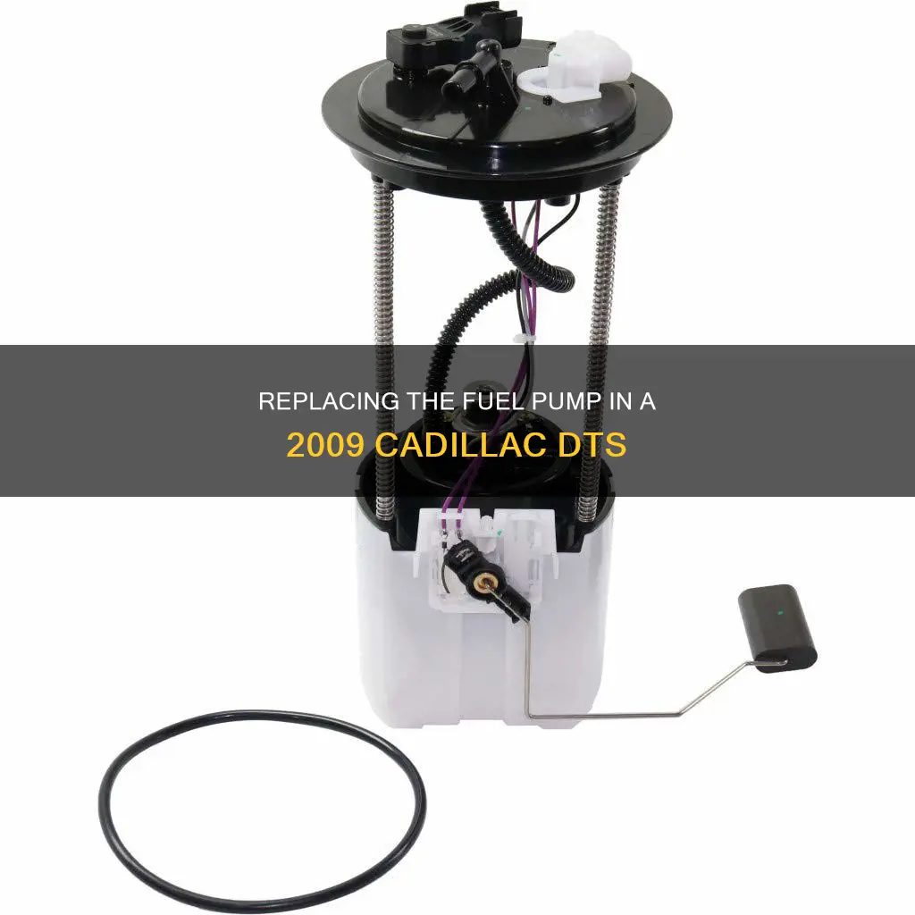 how to change fuel pump 2009 dts cadillac