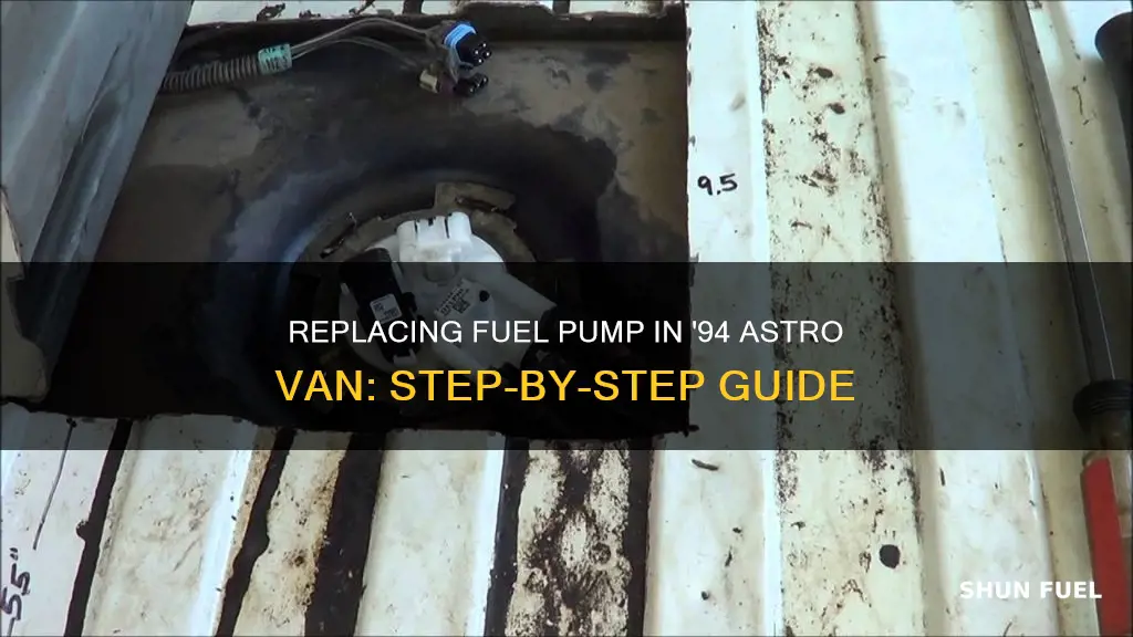 how to change fuel pump 94 astro van