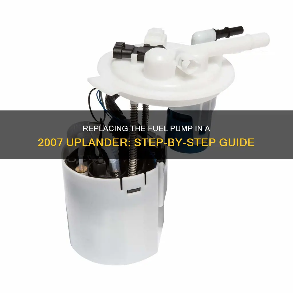 how to change fuel pump in 2007 uplander