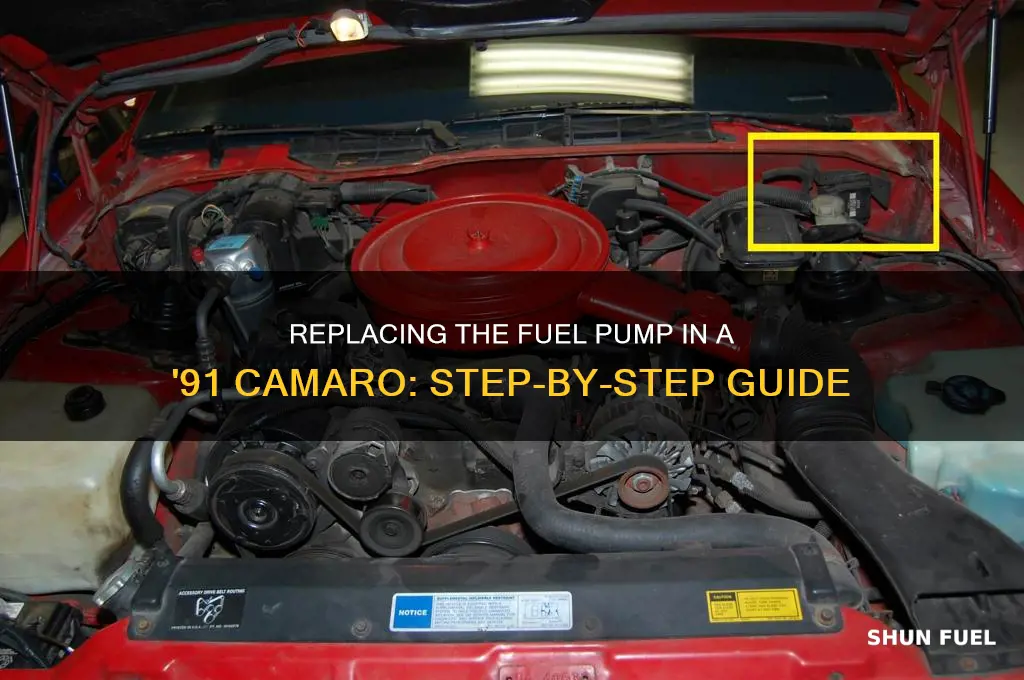 how to change fuel pump in 91 camaro