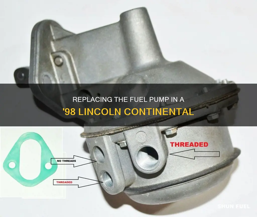 how to change fuel pump in 98 lincoln continental