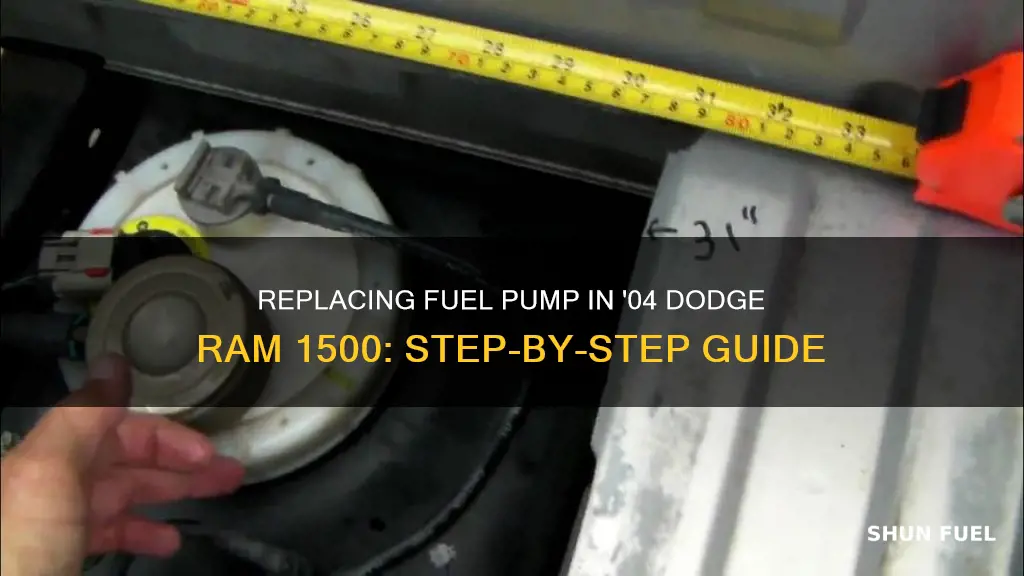 how to change fuel pump on 04 dodge ram 1500