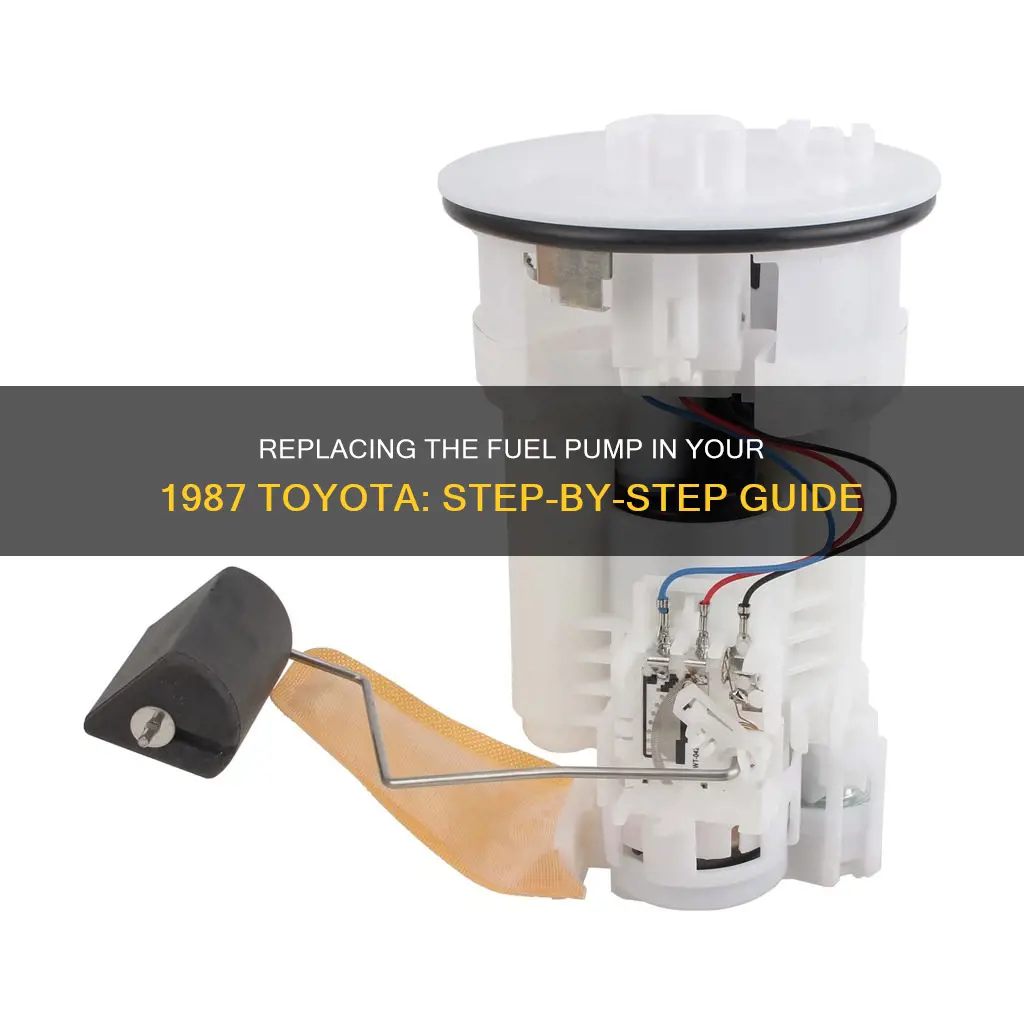 how to change fuel pump on 1987 toyota