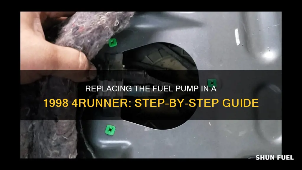 how to change fuel pump on 1998 4 runner